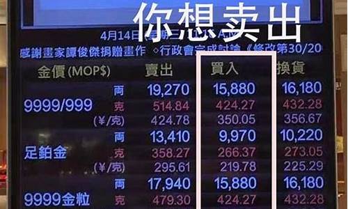 价查询_澳门金价怎么查最新