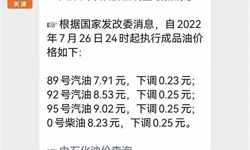 天津地区最新油价查询_天津地区最新油价